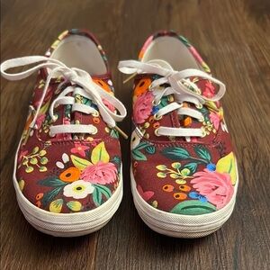 Keds x Rifle Paper Co. Anchor Vintage Blossoms Sneakers 6.5 Floral Anthropologie